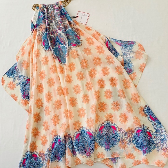 Bisou Bisou Cold Shoulder Trapeze Dress - Picture 3 of 8